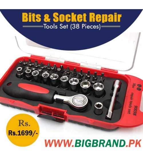 38 Pcs Bits and Socket Repair Tools Set